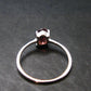 Natural Round Faceted Red Garnet Sterling Silver Ring - Size 6.25 - 1.07 Grams