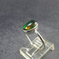 Rare Black Opal Sterling Silver Ring from Australia - Size 7.25 - 2.08 Grams