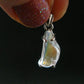 Natural Glow From Inside Moonstone 925 Silver Pendant - 0.8" - 1.49 Grams
