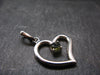 Moldavite Tektite Silver Pendant from Czech Republic - 1.3" - 4.07 Grams