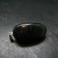 Very Rare Sterling Silver Nuumite Nuummite Pendant From Greenland - 1.4" - 8.34 Grams