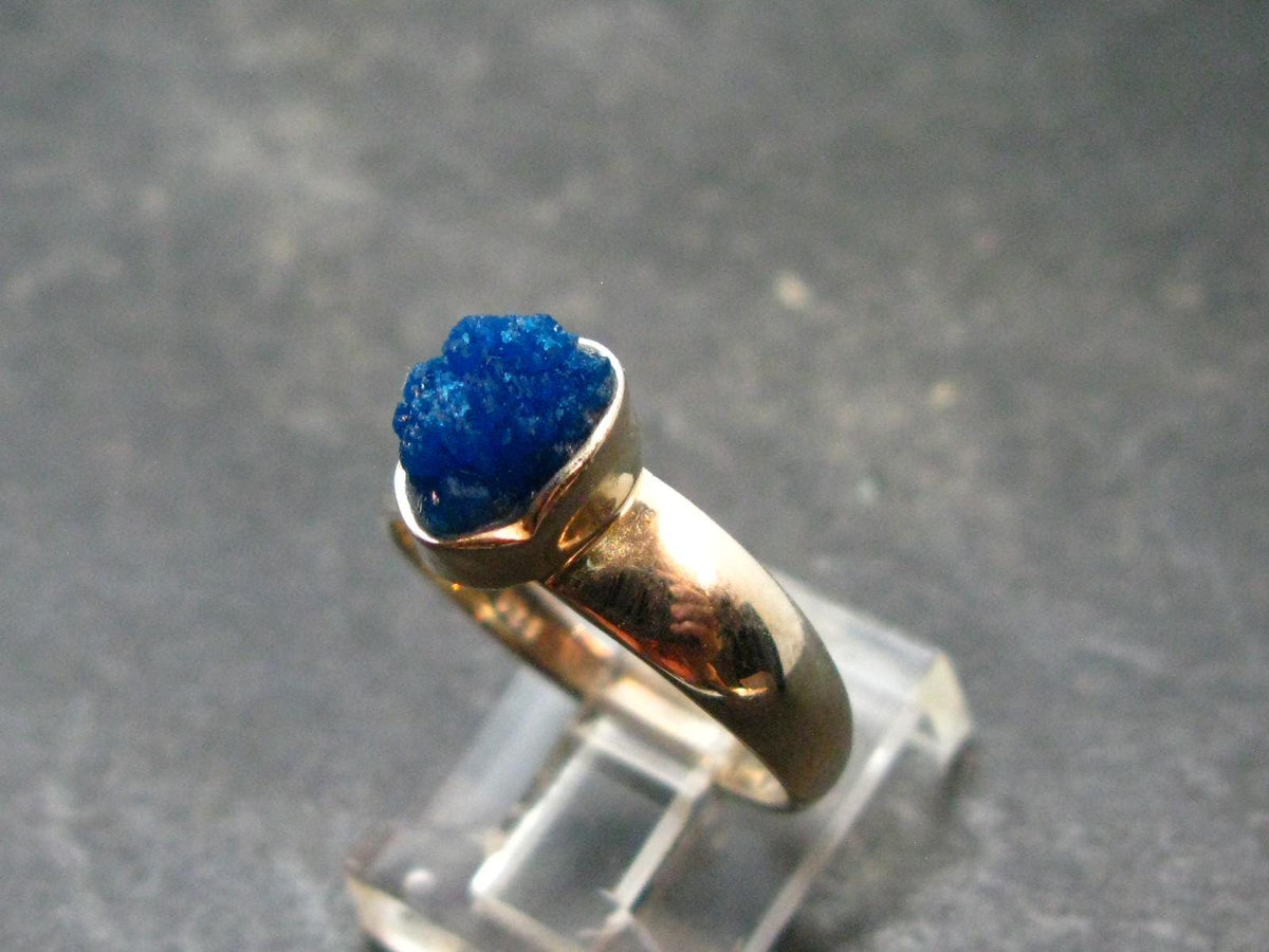 Cavansite Ring From India - 3.53 Grams - Size 8