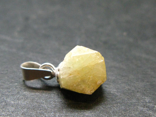 Rhodizite Rhodozite Crystal Silver Pendant from Madagascar - 0.6" - 0.79 Grams