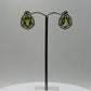 Pear-Cut Peridot Earrings | Sterling Silver August Birthstone Jewelry