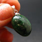 Tsavorite Gem Green Garnet Sterling Silver Pendant From Tanzania - 0.9" - 4.35 Grams