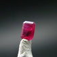 Beautiful Rare Gem Bixbite Red Beryl Emerald Cut Stone From Utah USA - 0.14 Carats - 3.7x2.8mm