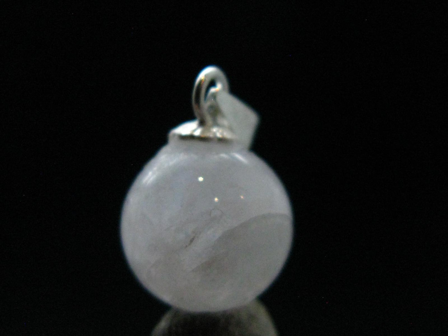 Nice Lilac Amblygonite Silver Pendant from Brazil - 0.7" - 1.52 Grams