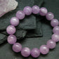Kunzite Spodumene Genuine Bracelet ~ 7 Inches ~ 13mm Round Beads