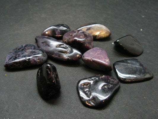 Lot of 10 Purple Sugilite Tumbled Piece From South Africa- 42.56 Grams