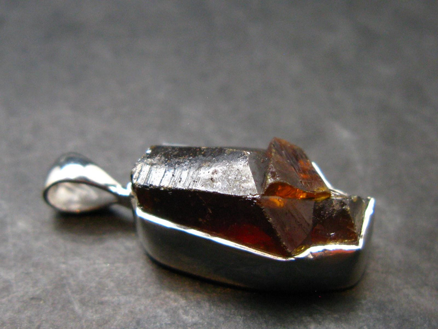 Zincite Zinkite Crystal 925 Silver Pendant From Poland - 0.9" - 3.60 Grams