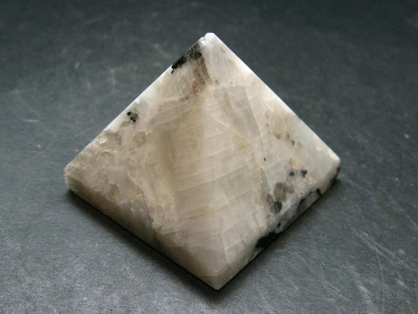 Moonstone Pyramid from India - 1.8" - 97.46 Grams