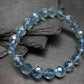 Blue Topaz Genuine Bracelet ~ 7 Inches ~ 10mm Facetted Beads