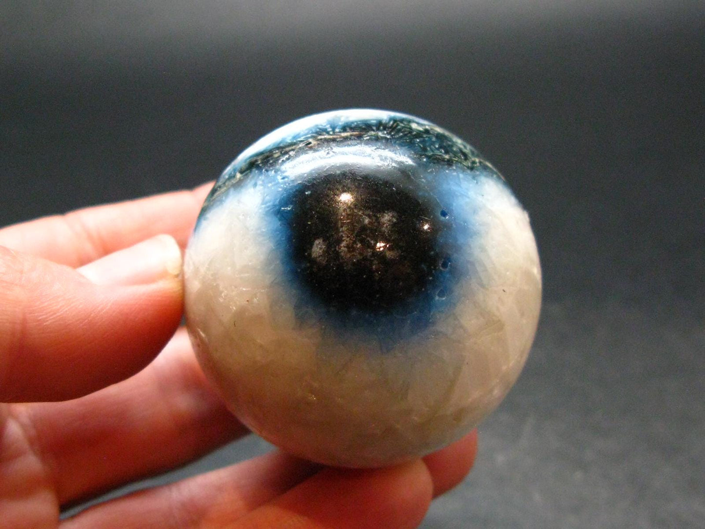 Blue Ice Glacierite Sphere from Indonesia - 1.6" - 121.60 Grams