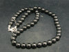 Shungite Necklace with 8mm Round Beads From Russia - 18"