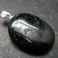 Very Rare Sterling Silver Nuumite Nuummite Pendant From Greenland - 1.2" - 6.40 Grams