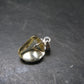 Bytownite Golden Labradorite Silver Pendant From Mexico - 0.6"