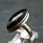 Real!! Very Rare Nuumite Nuummite Sterling Silver Ring from Greenland - 4.6 Grams - Size 5