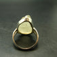 Natural Gem Raw Libyan Desert Glass Tektite Sterling Silver Ring from Libya - Size 9 - 9.19 Grams