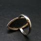 Real!! Very Rare Nuumite Nuummite Sterling Silver Ring from Greenland - 5.0 Grams - Size 6.25
