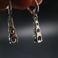Moldavite Tektite Silver Earrings from Czech Republic - 2.20 Grams