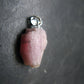 Pink Tanzanite Silver Pendant from Tanzania - 1.75 Grams - 0.8"