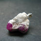 Ruby Silver Pendant from Afghanistan - 1.0" - 4.6 Grams