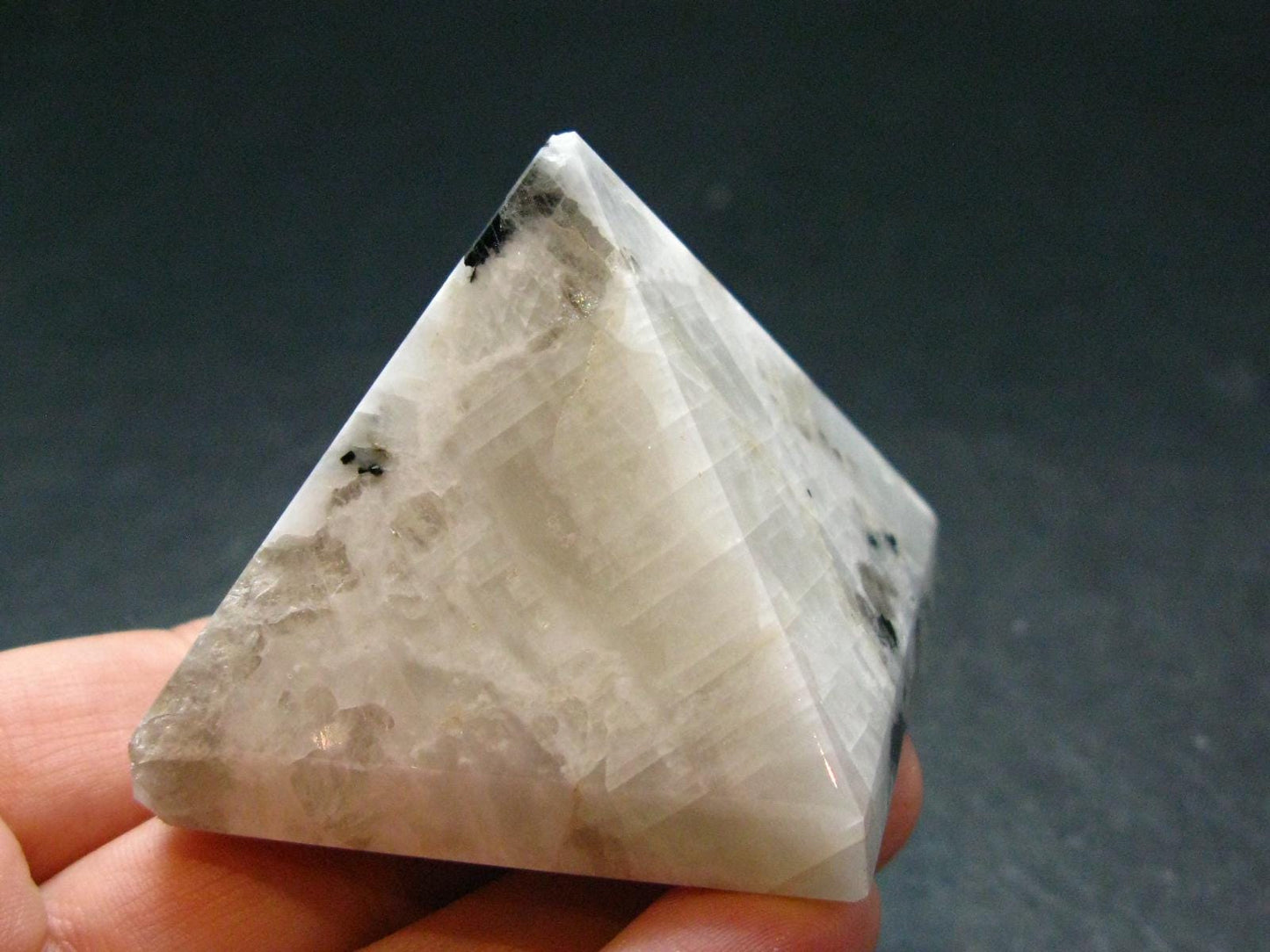 Moonstone Pyramid from India - 1.8" - 97.46 Grams