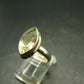 Libyan Desert Glass Tektite Sterling Silver Ring from Libya - Size 5 - 3.57 Grams