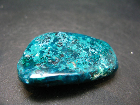 Very Nice Tumbled Dioptase Stone from Congo - 1.5" - 19.85 Grams