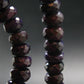 Purple Sugilite Rondelle Faceted Beads Necklace From Namibia - 20" - 37.88 Grams