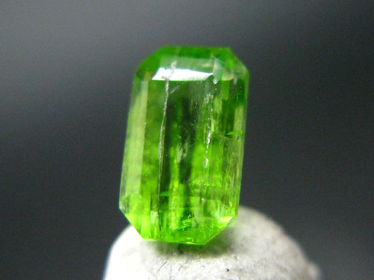 Rare Tashmarine Diopside Gem Cut Facetted Stone from Tanzania - 1.25 Carats