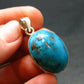Turquoise Silver Pendant - 1.3" - 10.20 Grams