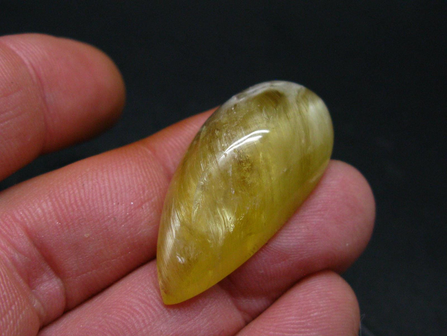 Rare Agni Gold Danburite Cabochon From Tanzania - 57.85 Carats - 1.4"