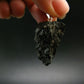 Silver Nuumite Nuummite Pendant From Greenland - 1.3"