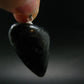 Very Rare Sterling Silver Nuumite Nuummite Pendant From Greenland - 1.6" - 24.04 Grams