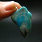 Genuine Turquoise Silver Pendant From Sleeping Beauty Arizona - 1.5" - 8.22 Grams