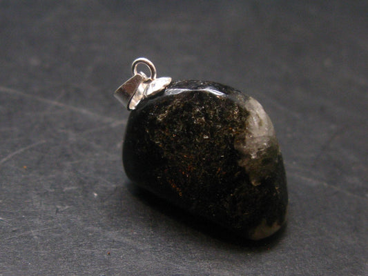 Phenakite Phenacite Tumbled Silver Pendant from Russia - 1.1" - 6.11 Grams