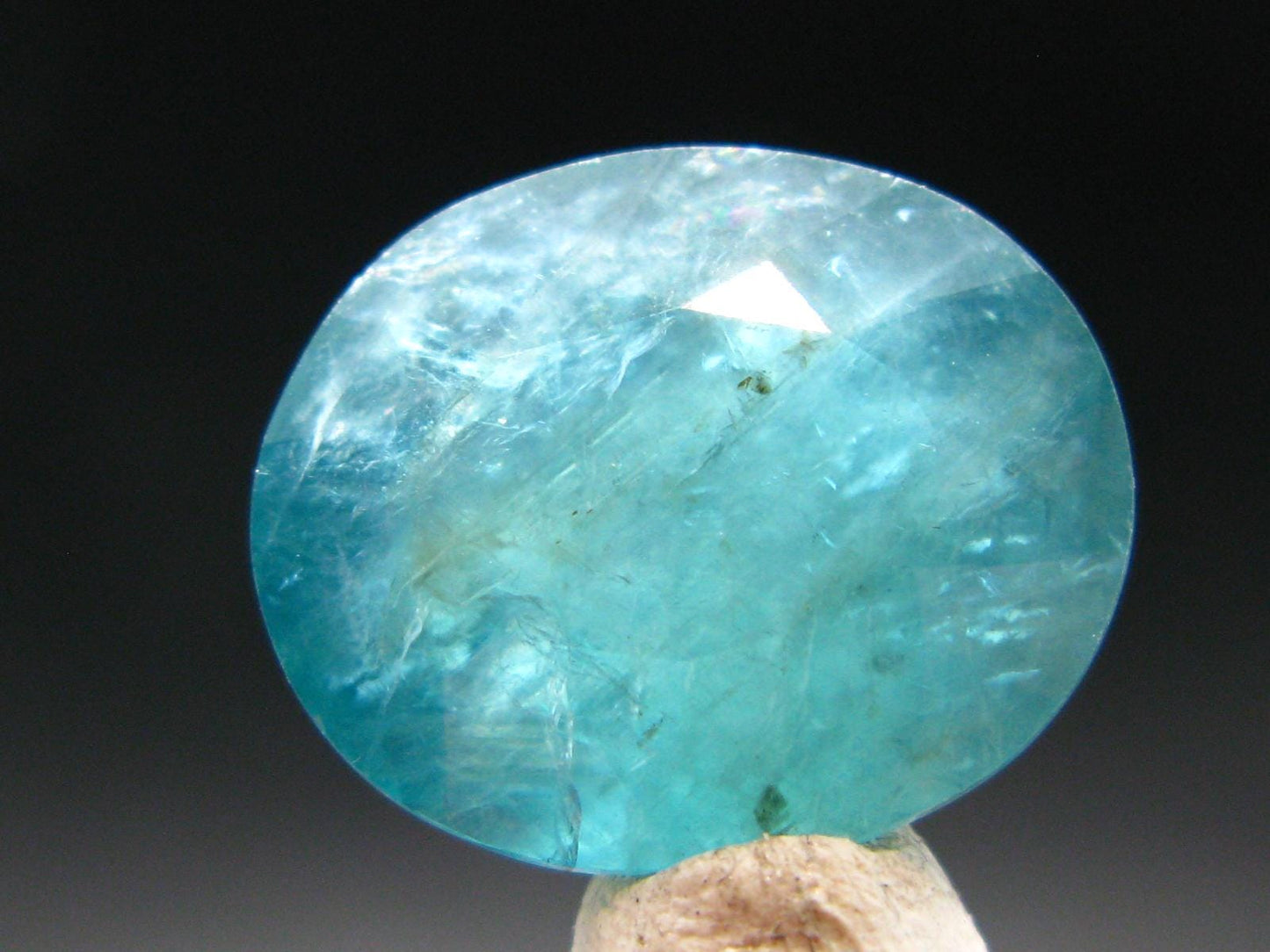 Extremely Rare Grandidierite Cut Stone From Madagascar - 17.36 Carats
