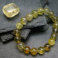 Yellow Fluorite Genuine Bracelet ~ 7 Inches ~ 10mm Round Beads