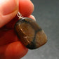 Perfect Cross-Shaped Andalusite (Variety of Chiastolite) Polished Silver Pendant from China - 1.2" - 7.95 Grams