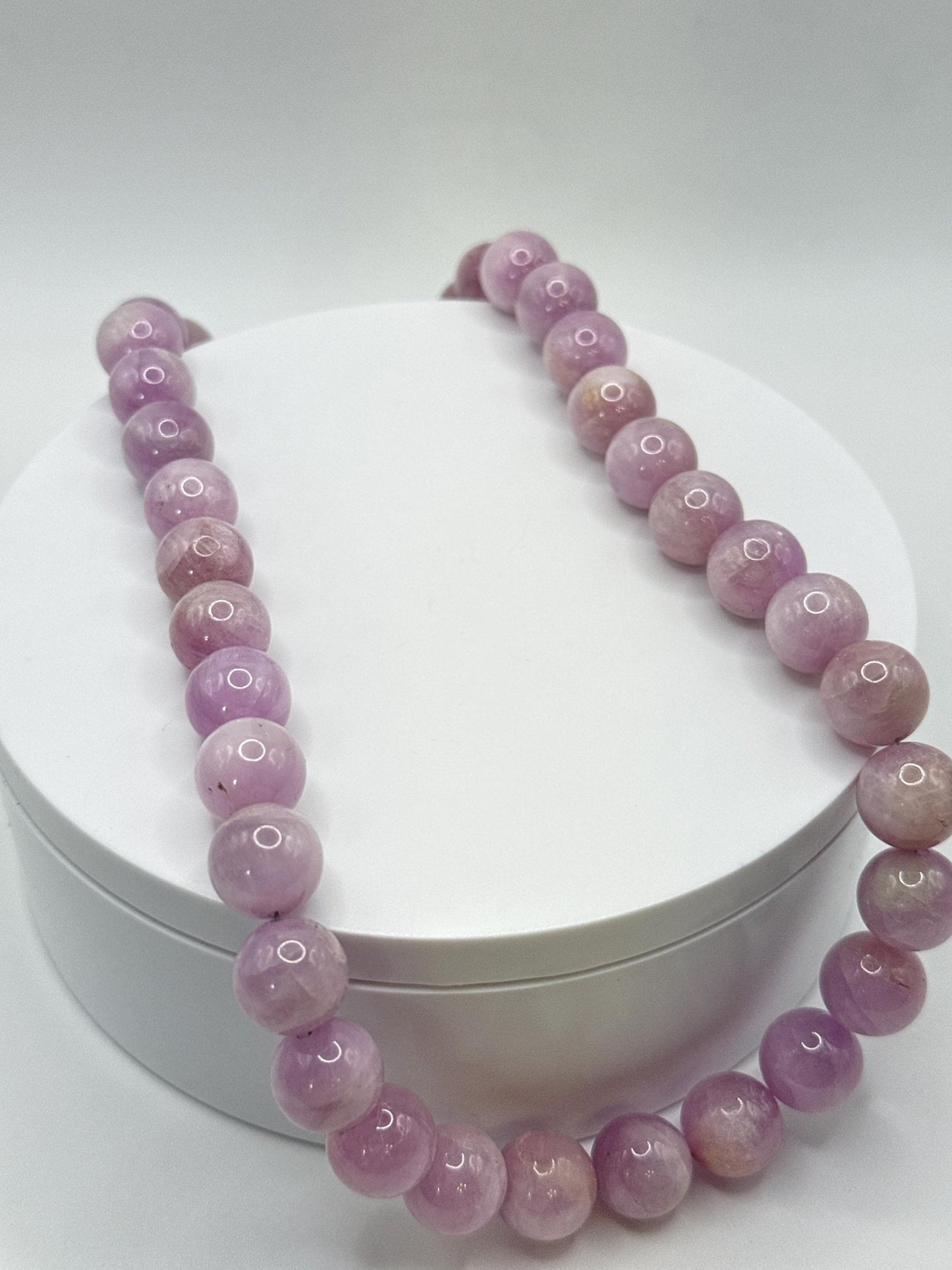 Natural Kunzite Necklace | Pink Kunzite Beads | Heart Healing Crystal | Calming & Feminine Energy