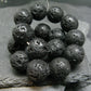 Lava Genuine Bracelet ~ 7 Inches ~ 12mm Round Beads