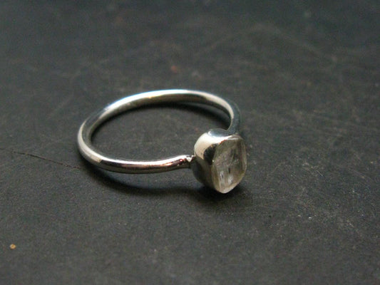 Natrolite Silver Ring From Tanzania - 1.75 Grams - Size 7