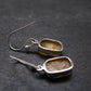 Rare Agni Gold Danburite Silver Earrings From Tanzania - 3.0 Grams - 1.1"