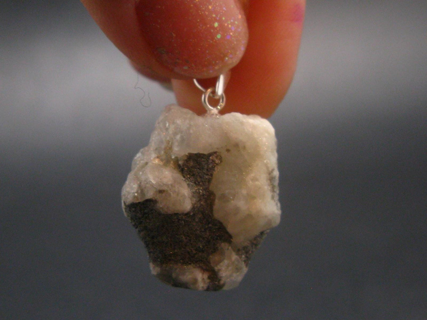 Phenakite Phenacite Crystal Silver Pendant from Russia - 1.0" - 5.95 Grams