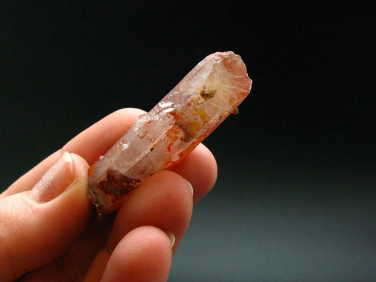 Tangerine Quartz Crystal Cluster From Brazil - 9.44 Grams - 1.7"