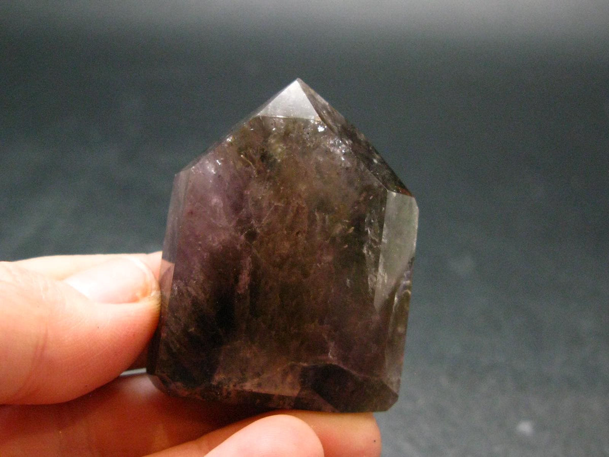Cacoxenite Amethyst Polished Crystal From Brazil - 1.6"