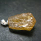 Imperial Topaz Crystal Silver Pendant from Brazil - 1.1" - 4.44 Grams
