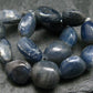 Blue Color Sapphire Genuine Bracelet ~ 7 Inches ~ 12mm Tumbled Beads