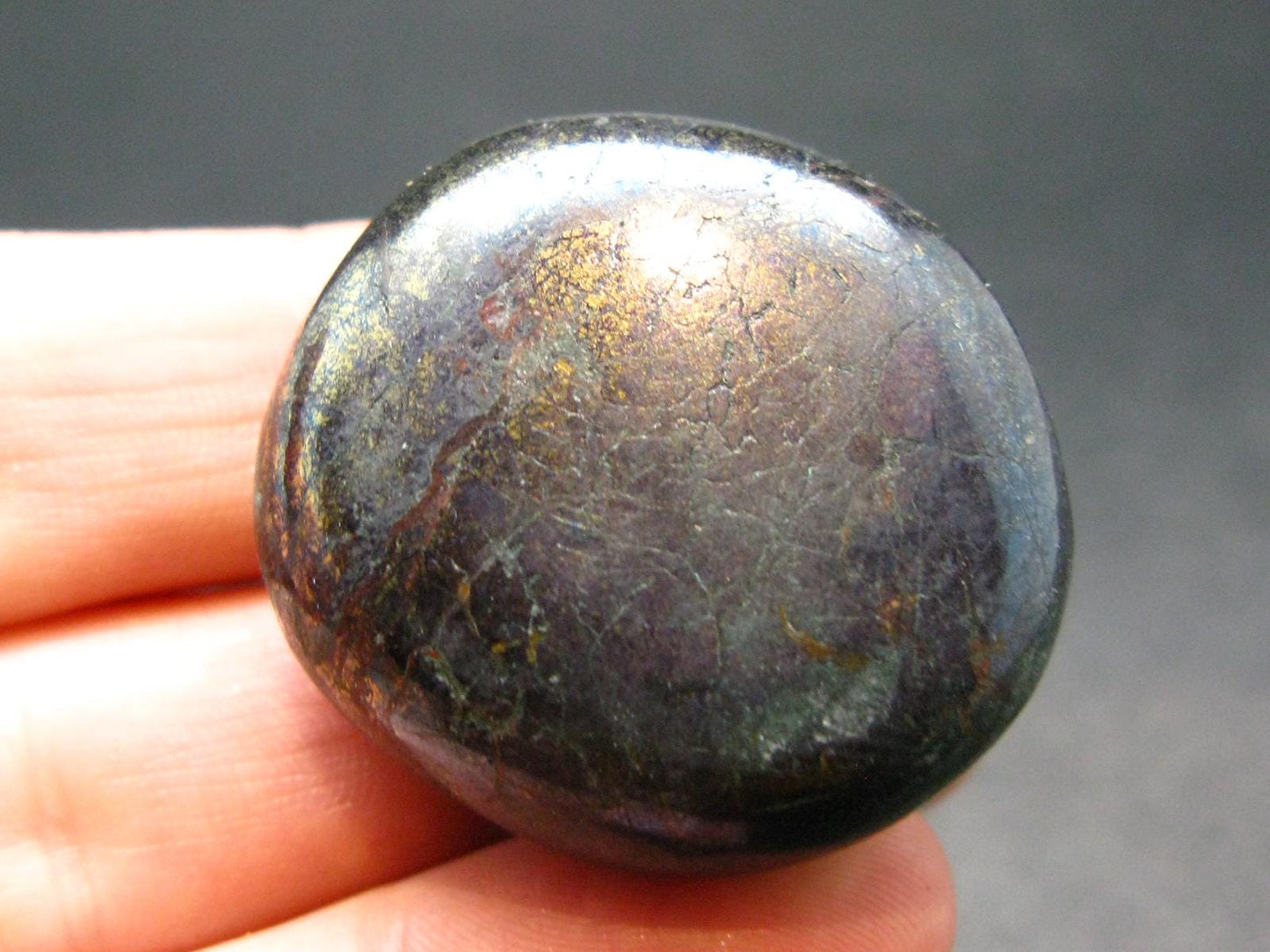 Covelite Covellite Tumbled Stone From Peru - 1.25" - 31.72 Grams